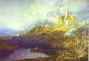 J.M.W. Turner Warkworth Castle Northumberland Thunder Storm Approaching at Sun-Set. Sweden oil painting artist